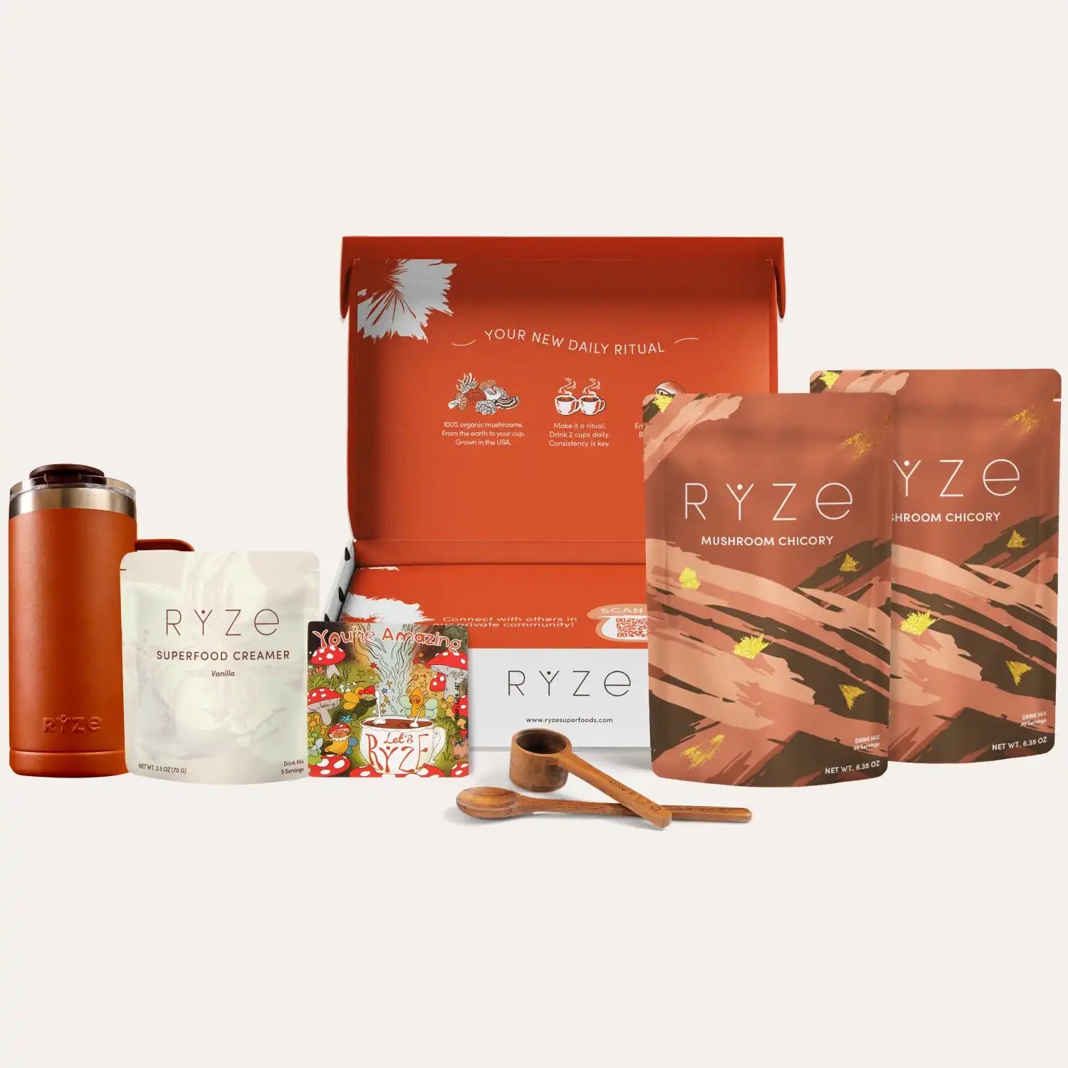 Mushroom Chicory Starter Kit (60 servings) - Make Mornings RYZE