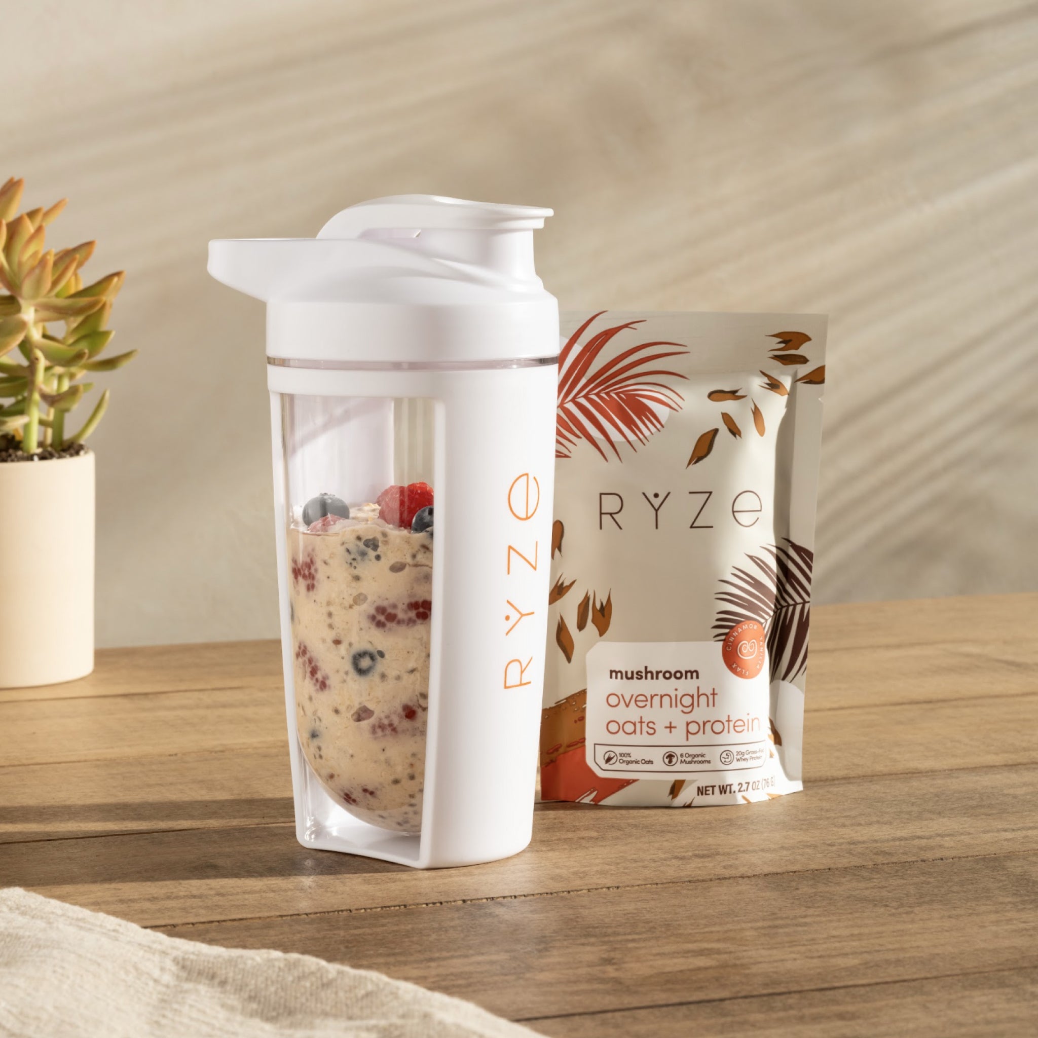 Mushroom Overnight Oats (14 Servings) - Start with RYZE