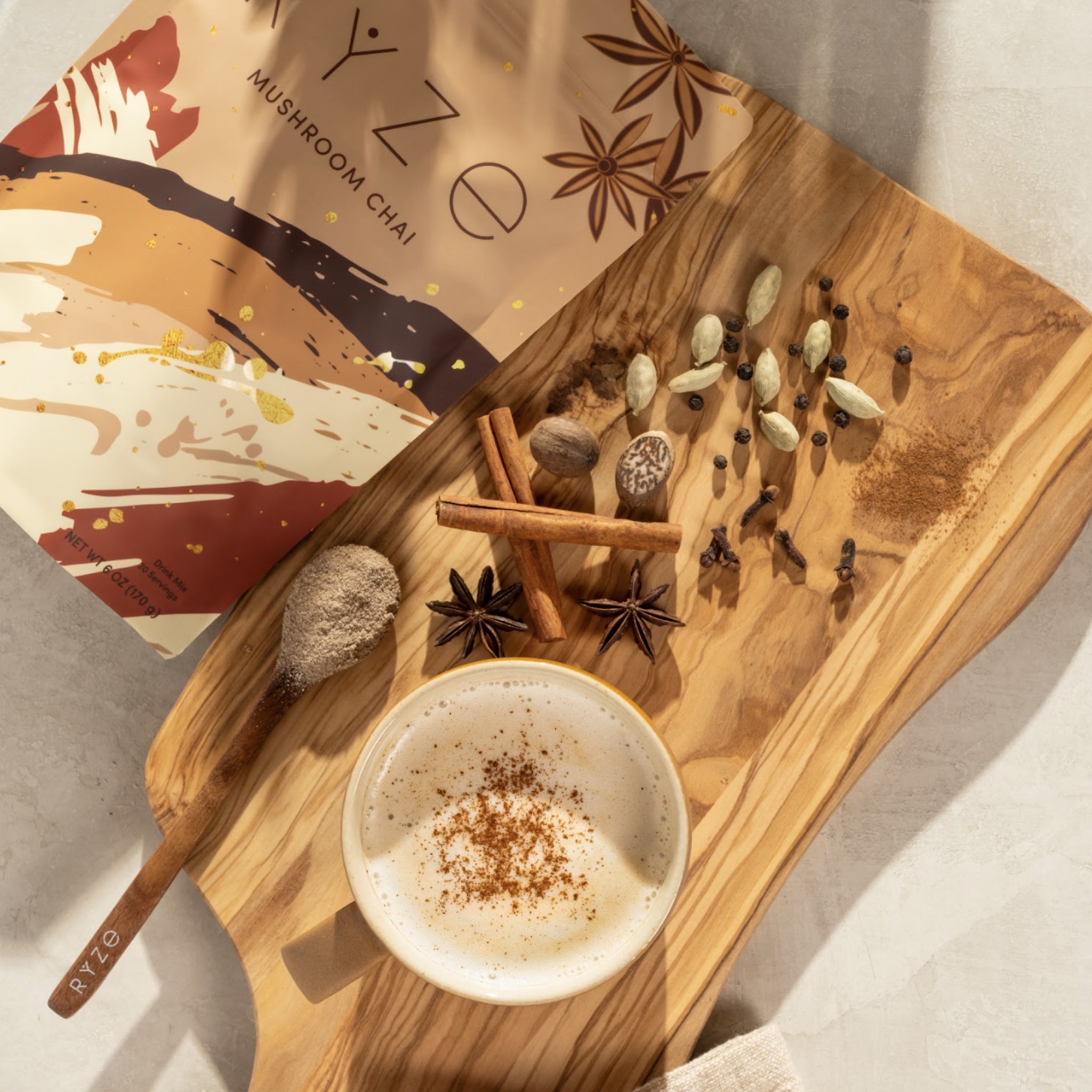 Mushroom Chai (20 Servings) - Morning Routine Ready