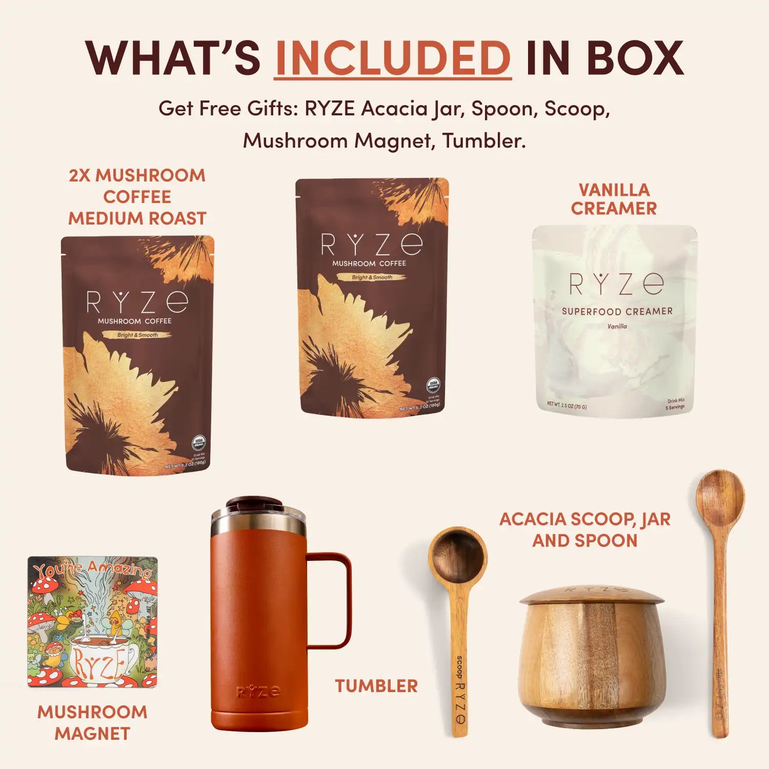 RYZE Ritual Set - Everyday Mushroom Coffee